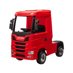 CAMION ELETTRICO 24 V SCANIA ROSSO PORTE APRIBILI