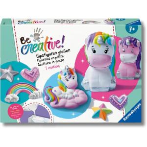 BE CREATIVE MIDI XL: CREAZIONI IN GESSO UNICORNI