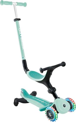 GLOBBER MONOPATTINO EVOLUTIVO GO-UP ACTIVE LIGHTS 360° - VERDE MENTA MINT-DARK MINT