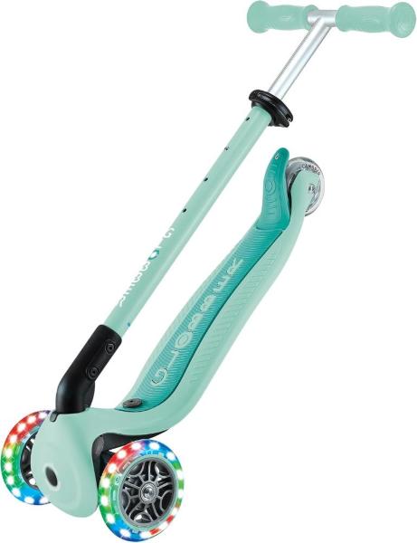 GLOBBER MONOPATTINO EVOLUTIVO GO-UP ACTIVE LIGHTS 360° - VERDE MENTA MINT-DARK MINT