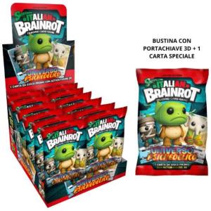 SKIFIDOL ITALIAN BRAINROT FLOWPACK 1 CARTA PROMO + 3D ALPHA UNIVERSO PSICHEDELICO PELUCHE
