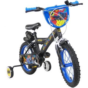 BICICLETTA 16 BATMAN CON ROTELLE E BORRACCIA - MADE IN ITALY