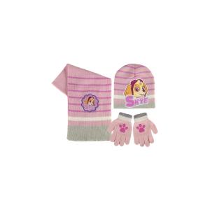 PAW PATROL SET CAPPELLO SCIARPA E GUANTI JACQUARD SKYE