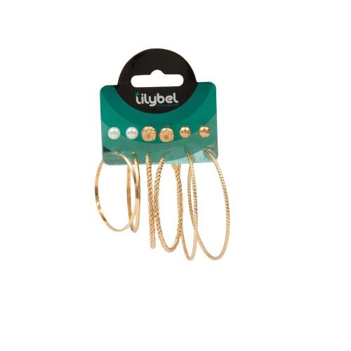 LILYBEL ORECCHINI CERCHIO 6 PEZZI