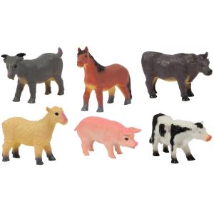 PARK&FARM - BLISTER ANIMALE FATTORIA 6 MODELLI SOFT