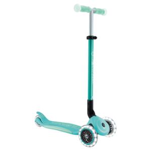 GLOBBER - MONOPATTINO RICHIUDIBILE 3 RUOTE CON LUCI - ELITE GLOW LIGHT - VERDE MENTA DARK MINT