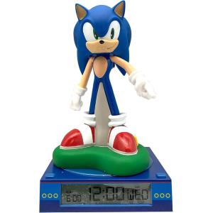 LAMPADA 3D CON SVEGLIA, OROLOGIO E DATA - SONIC