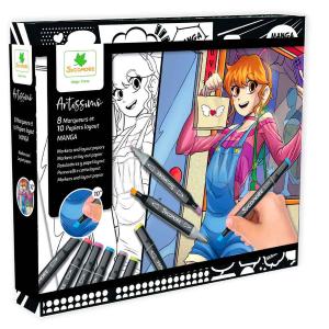 SYCOMORE - PENNARELLI E FOGLI CON GRIGLIA MANGA - TEMPO DI SCONTI