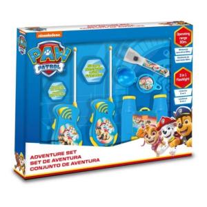 PAW PATROL SET AVVENTURA 3 IN 1: WALKIE TALKIE, BINOCOLO, BUSSOLA E TORCIA
