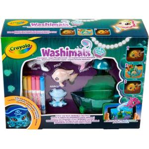 CRAYOLA WASHIMALS OCEAN GLOW LAGOONPENNARELLI LAVABILI