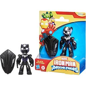 MARVEL IRON MAN AND HIS AWESOME FRIENDS PERSONAGGIO CON ACCESSORIO - BLACK PANTHER