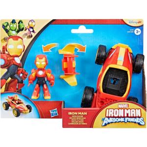 IRON MAN AND HIS AWESOME FRIENDS PERSONAGGIO CON VEICOLO - IRON MAN