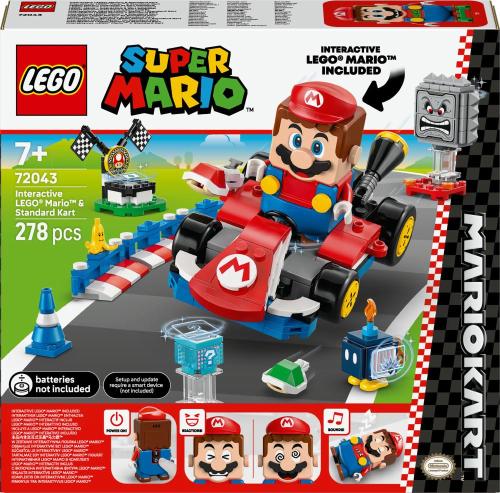 LEGO SUPER MARIO - MARIO KART - LEGO MARIO INTERATTIVO E KART STANDARD