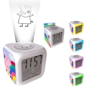 OROLOGIO SVEGLIA PROIETTORE CUBE WATCH PEPPA PIG