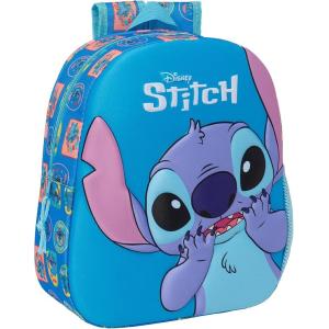 ZAINO ASILO 3D STITCH BLU GRANDE