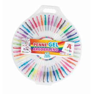 A DI ARTE - PENNE GEL ARCOBALENO 50 PEZZI