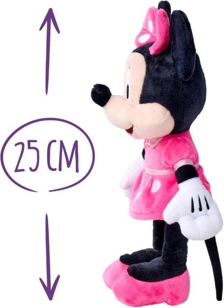 PELUCHE DISNEY MINNIE 25 CM ABITO FUCSIA