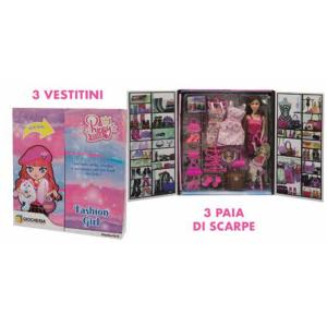 PRINCY BELLA - FASHION DOLL CON ARMADIO 3 VESTITINI E ACC.