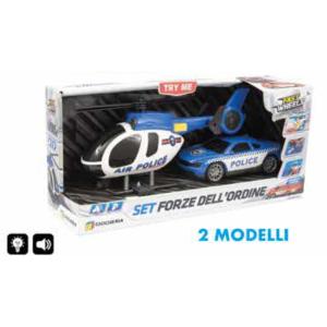 FAST WHEELS - SET FORZE DELL'ORDINE 2 MODELLI POMPIERI E POLIZIA