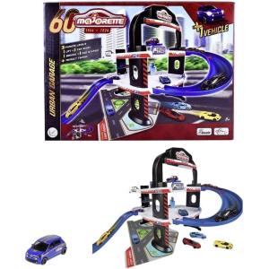 URBAN GARAGE 60 ANNIVERSARIO 3 PIANI, CON ASCENSORE, AUTOLAVAGGIO, POMPA DI BENZINA, 1 AUTO IN DIE-CAST IN SCALA 1:64 INCLUSA