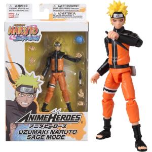 NARUTO SHIPPUDEN ANIME HEROES NARUTO UZUMAKI SAGE MODE PERSONAGGIO ARTICOLATO 17 CM  04644