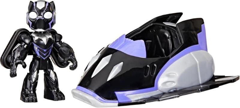 IRON MAN AND HIS AWESOME FRIENDS PERSONAGGIO CON VEICOLO - BLACK PANTHER