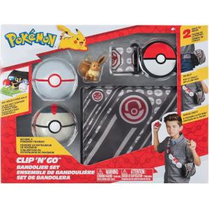 POKEMON PERSONAGGIO CLIP 'N' GO POKÉ BALL SET CINTURA/TRACOLLA - 2 POKE BALL E PIKACHU