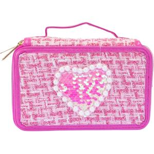 GIRABRILLA ASTUCCIO TWEED 3 SCOMPARTI MAGENTA