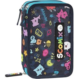 ASTUCCIO CORREDO 3 ZIP ALLOVER SCOMIX BY SIO