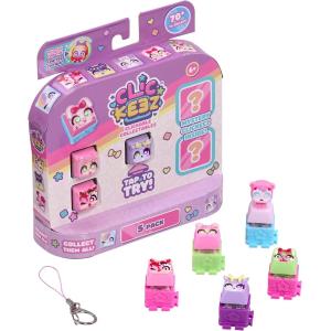 CLICKEEZ MULTI PACK 5 TASTI KAWAII CLICK TOY - KEYCAP TASTO TRASFORMABILE IN PORTACHIAVI - EFFETTO ASMR