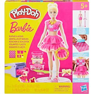 PLAY DOH BARBIE DESIGNER DOLLS - RUFFLES & BOWS - SET BALZE E FIOCCHI