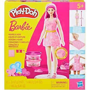 PLAY DOH BARBIE DESIGNER DOLLS - HEARTS & HAIR - SET CUORI E CAPELLI