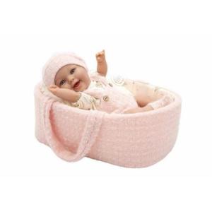 ARIAS - BAMBOLA EMILY BEBÈ 33 CM CORPO VINILE CON CULLA