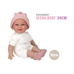 ARIAS - BAMBOLA ELENA BEBÈ 34 CM RIDENTE CORPO MORBIDO ROSA