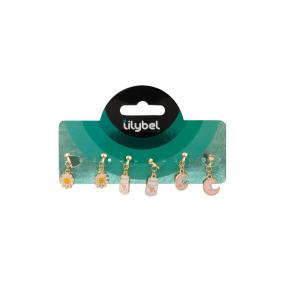 LILYBEL ORECCHINI ROSA 3 PAIA