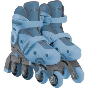 GLOBBER - PATTINI LEARNING SKATES 2IN1 26-29 - ASH BLUE