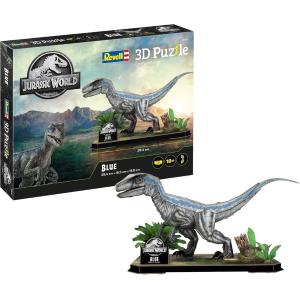 PUZZLE 3D JURASSIC WORLD BLUE - DINOSAURO - 38X16X20 CM