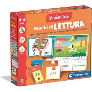 SAPIENTINO - MONTESSORI GIOCHI DI LETTURA 4+