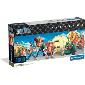 PUZZLE 1000 PZ ANIME PANORAMA ONE PIECE COMPACT BOX CON POSTER INCLUSO - 98X33 CM