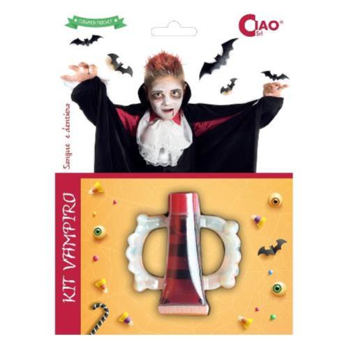 KIT VAMPIRO DENTIERA E SANGUE NEW  30697