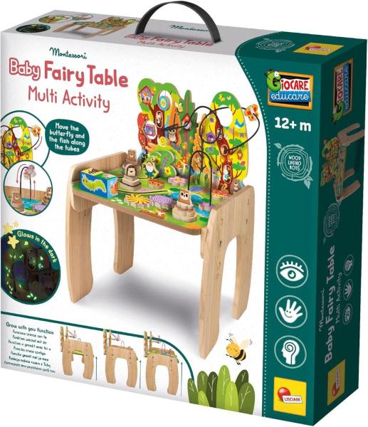 MONTESSORI LEGNO BABY FAIRY TAVOLO MULTI ATTIVITA'