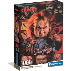 PUZZLE 1000 PZ CHUCKY-HORROR MOVIES CON POSTER INCLUSO 70X50 CM