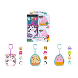 SQUISH A LONGS PORTA-CHARMS CON 3 PERSONAGGI INCLUSI IN CDU (ASSORTIMENTO) 3