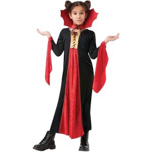 COSTUME VAMPIRA GOTICA ROSSA BIMBA - TAGLIA 11-13 ANNI - EXP_6175
