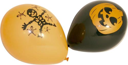 PALLONCINI DECORATI HALLOWEEN ASSORTITI (10 PZ) - EXP_6190