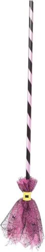SCOPA STREGA RAGNATELA ROSA 85 CM