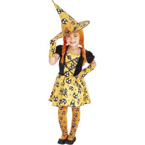 COSTUME STREGA ARANCIONE TAGLIA 3-4 ANNI - EXP_6175