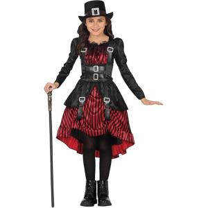 COSTUME GOTICA STEAMPUNK BIMBA TAGLIA 10-12 ANNI