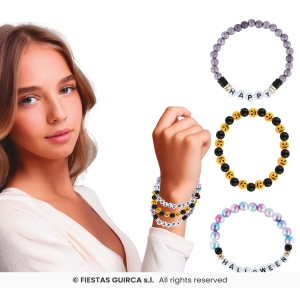 SET 3 BRACCIALI HALLOWEEN LILLA