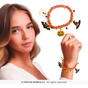 BRACCIALE CON FIGURE ARANCIO
